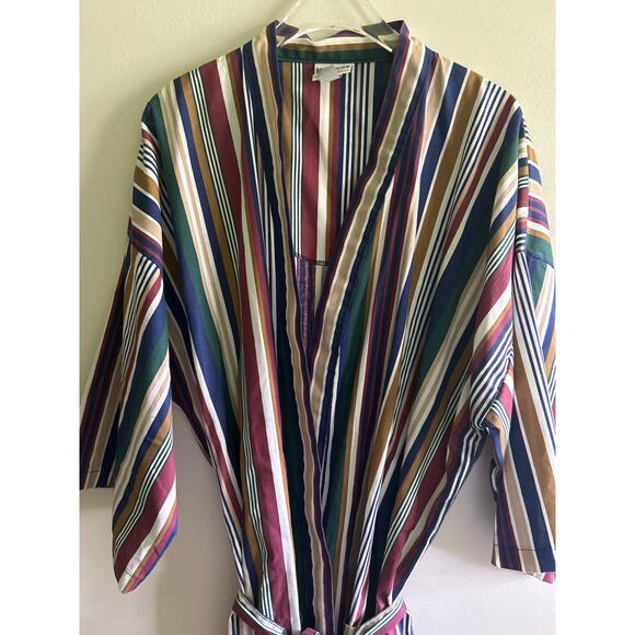 Vtg McGregor men’s house coat robe striped belted 
Lightweight one size - Picture 2 of 4